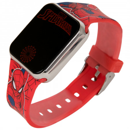 Spider-Man and Miles Morales Kid's Interchangeable LCD Watch Set
